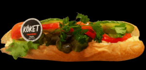 Kyckling & curry­baguette